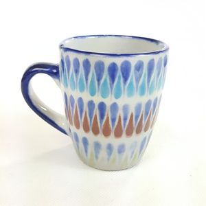 Hand Crafted Stone Ware Tear Drop Dragon Scale Des